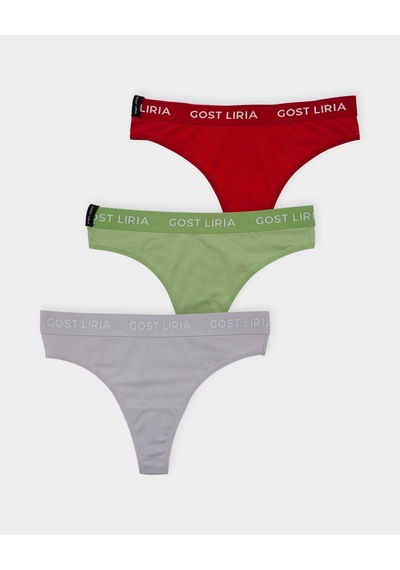 Gost Liria Mist Colors Kadın String Külot 3 Lü Paket - Çok Renkli Çok Renkli