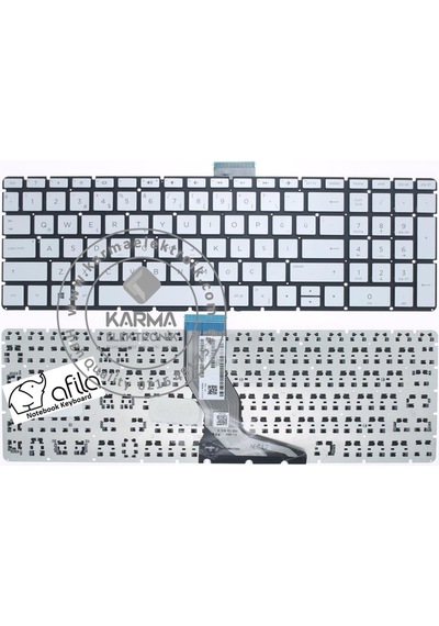 HP Uyumlu 15-Bs015Nt 2Bt22Ea. 15-Bs016Nt 2Bt24Ea Klavyesi Silver. Gri T