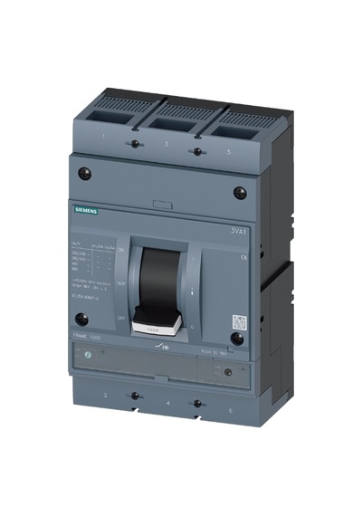 Siemens 3va1510-5ef32-0aa0 - 3va15 1000a Tm240 55ka 3p Şalter