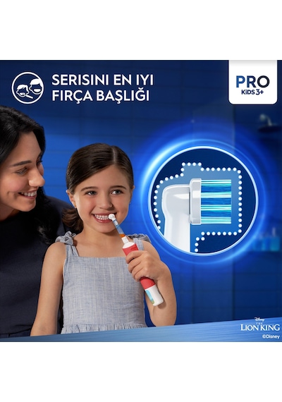 Oral-B Vitality Pro Lion King Özel Seri Çocuklar İçin Şarj Edilebilir Diş Fırçası