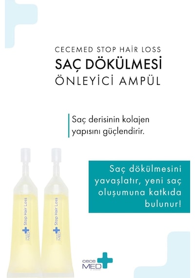 Cecemed Stop Hair Loss Saç Dökülmesine Karşı Ampül 30 X7 Ml