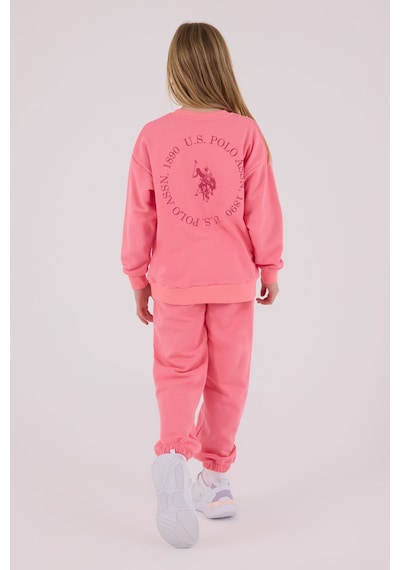 U.S. Polo Assn. U.s. Polo Assn Kız Çocuk Pembe Eşofman Takımı Us2310-c-v1 Pembe