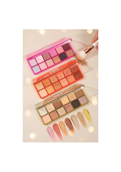 12 Li Sedefli Ve Mat Far Paleti - 3 Lü Set Çok Renkli