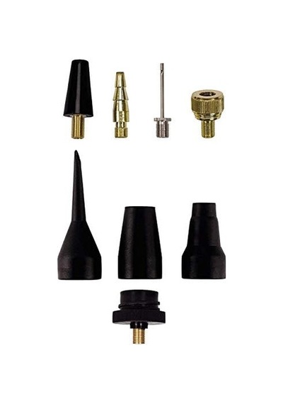 8 Parça Kompresör Aksesuar Seti Metal Top İğnesi Ve  Bisiklet Lastikleri İçin Supap Adaptörü Dahil - 4139695