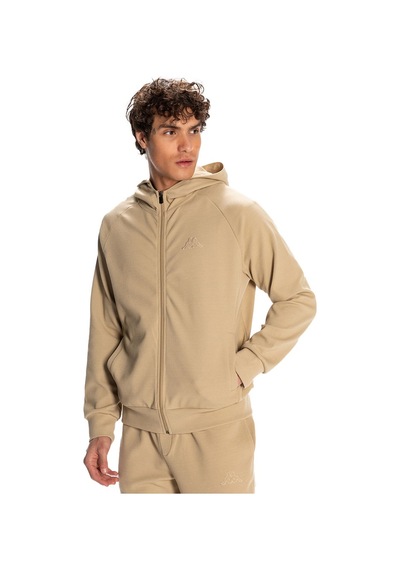 Kappa Tolgana Full Zip Erkek Bej Sweatshirt 38221vw-w6f 001