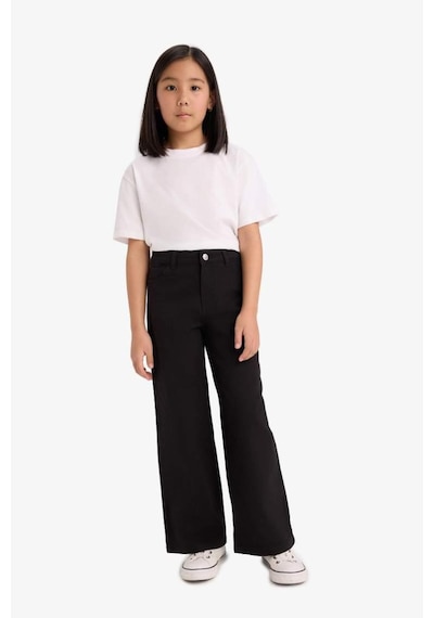 Defacto Kız Çocuk Wide Leg Geniş Paça Pamuklu Okul Pantolonu E6188a825aubk27 Siyah Defacto Kız Çocuk Wide Leg Geniş Paça Pamuklu Okul Pantolonu E6188a825aubk27 Siyah