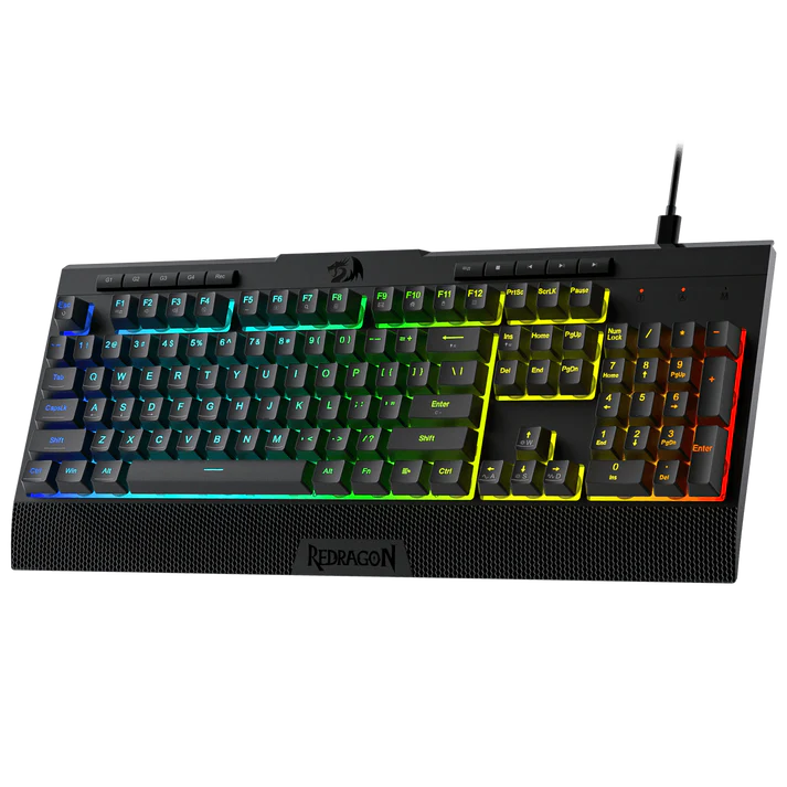 Redragon K525 104 Tuşlu Kablolu Rgb Membran Türkçe Oyun Klavyesi Mekanik Hissi Ve Smooth Linear Switch 26 Anti-hayalet Anahtarı