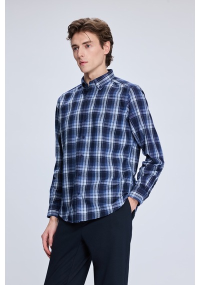 Hatemoğlu Lacivert Slim Fit Kareli Düğmeli Yaka Uzun Kollu Pamuklu Gömlek 19151010014a 784 1964075 Lacivert Hatemoğlu Lacivert Slim Fit Kareli Düğmeli Yaka Uzun Kollu Pamuklu Gömlek 19151010014a 784 1964075 Lacivert