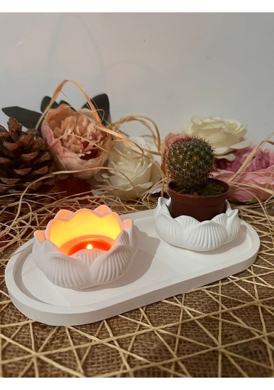 Bernami Mumluk Şamdanpinterest Lotus Mumluk Seti Diğer