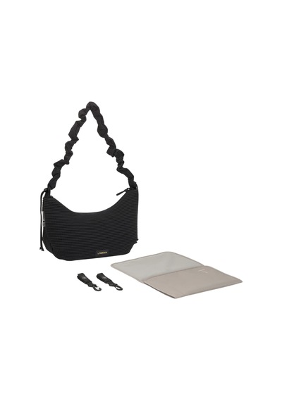 Lassig Lunua Bum Bag Up Bebek Bakım Çantası Nubbed Black Siyah