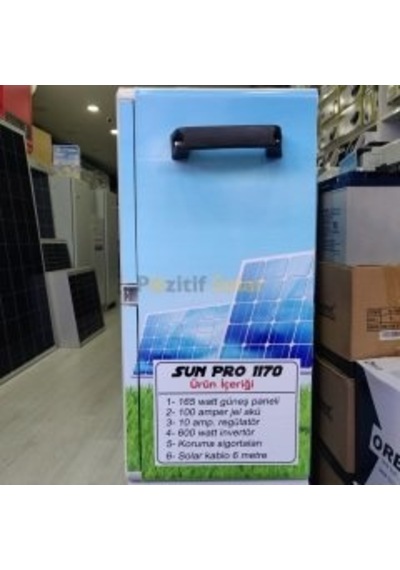 Sunpro 1170 Taşınabilir Solar Jeneratör Lanba ve Tv
