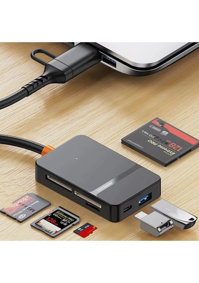 Microcase AL4586 8 İn1 OTG SD/TF Type C Lightning USB 3.0 Çift Kart Okuyucu