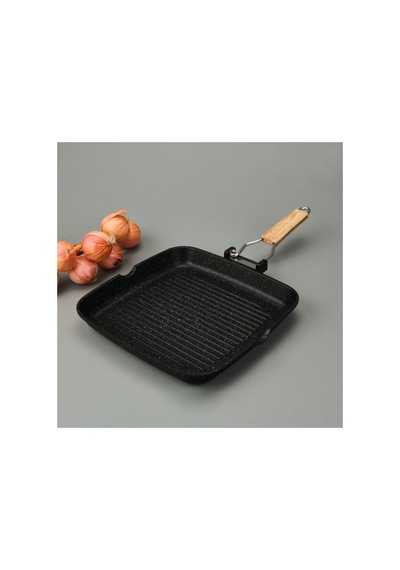 Döküm Grill Tava, 28x38 Cm, Gri Genel
