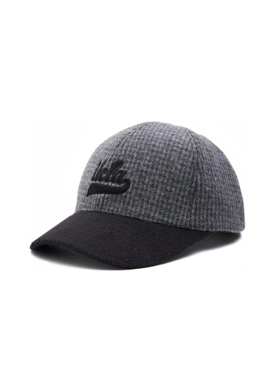 Ucla Logan Gri Baseball Cap Ekoseli Kaşe Nakışlı Ve Metal Tokalı Standard Fit Unisex Şapka Gri