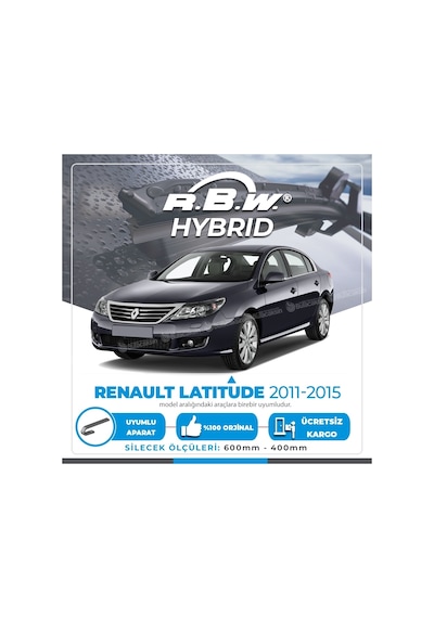 RBW Hybrid Renault Latitude 2011-2015 Ön Silecek Takımı