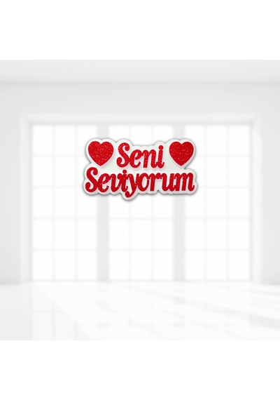 Seni Seviyorum Strafor Süs - 30Cm X 17M
