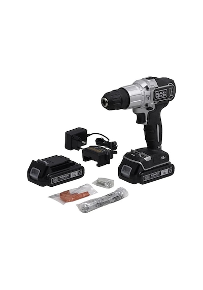 Black+Decker Silver Seri BDCHD18SC2K-QW 1.5AH Çift Akülü Vidalama