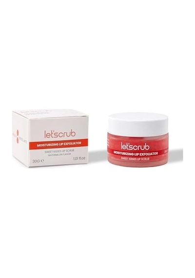 Nemlendirici Dudak Peelingi Kisses Lip Scrub Karpuz Aromalı Şeker Partiküllü Shea Yağlı 30 Gr