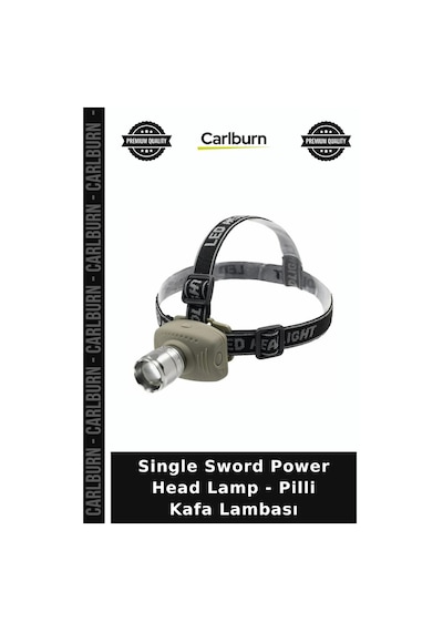 Single Sword Power Head Lamp - Pilli Kafa Lambası Avcılık Ürünü Gece Yürüyüşü Seyahat Aleti Diğer