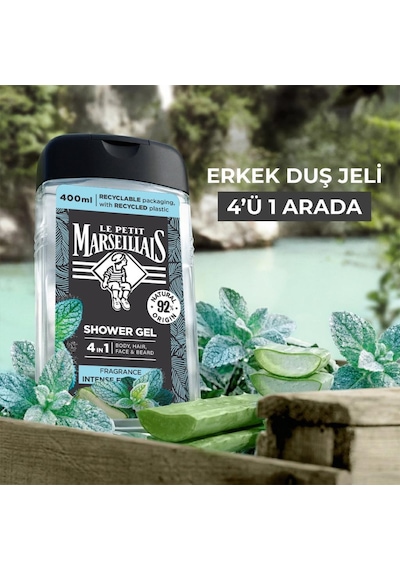 Le Petit Marseillais Men Nane Ve Aloe Vera Duş Jeli 400 Ml
