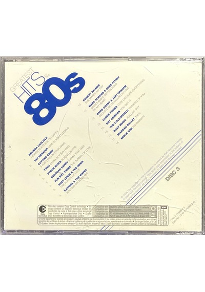 Plak Değildir Cd Dir Cd Greatest Hits Of The 80s Disc 3 Cd