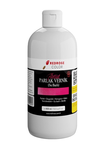 Akrilik Su Bazlı Parlak Vernik 400ml 0.25 KG
