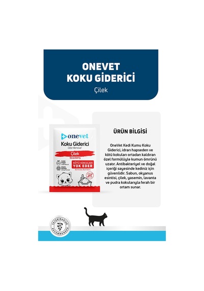 Onevet Kedi Kumu Koku Giderici Çilekli 15 Adet 25 Gr