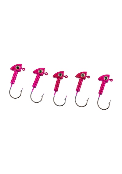 Jighead - Zoka - Kurşunlu Olta İğnesi - Xh-a 06 - Pembe - 7 Gr - 5 Adet