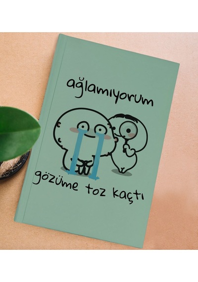 Bk Gift Sert Kapaklı Su Yeşili Lastikli Defter , Arkadaşa Hediye, Yeni İş Hediyesi, Doğum Günü Hediyesi-13 Yeşil