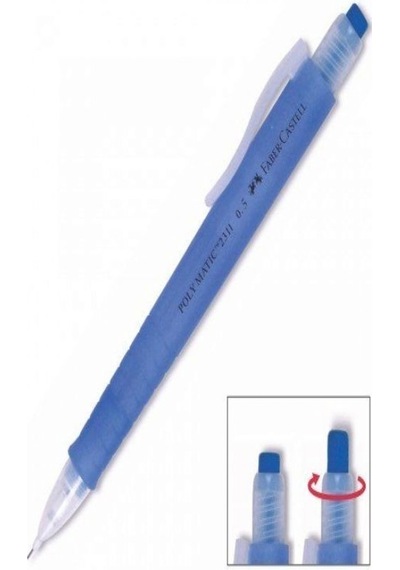 Faber Castell Poly Matıc Versatil Uçlu Kalem 0.5 Şeffaf Mavi