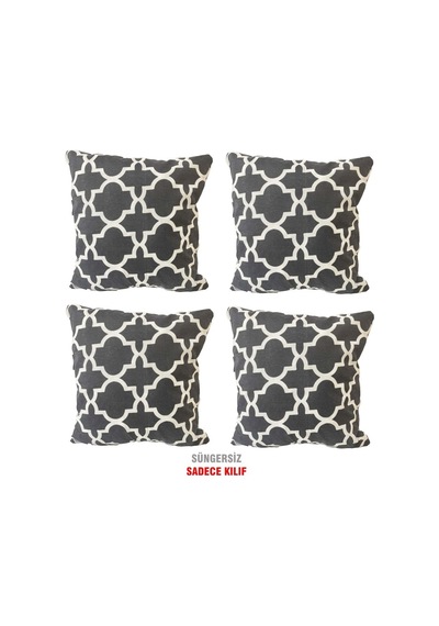 Kırlent Yastık Kılıfı Vip Kılıf 4 Adet-43X43 Cm(Büyük Karaçatı) (524846533)