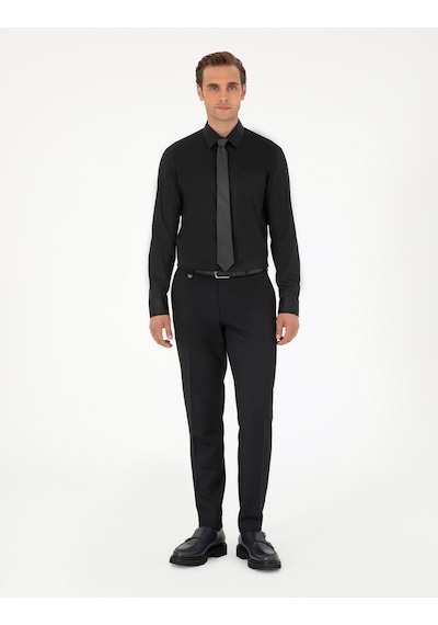 Pierre Cardin Erkek Siyah Gömlek Basic 50292536-vr046 Siyah