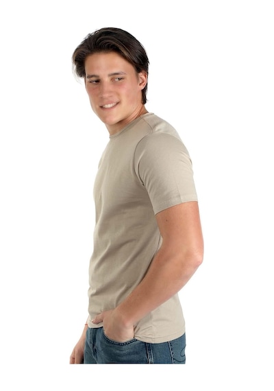 Lee Cooper Gael Erkek O Yaka T-Shirt Bej-17681-Bej