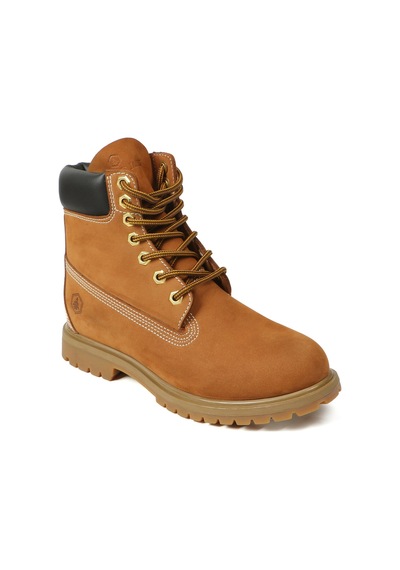 Hammer Jack Hakiki Deri Tarçın Nubuk Unisex Bot Tarçın