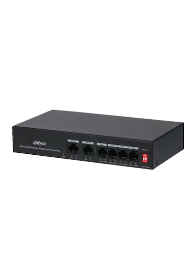 Dahua PFS3006-4ET-36 6 Port 10/100 4 POE + 2FE Uplink Yönetilemez Switch