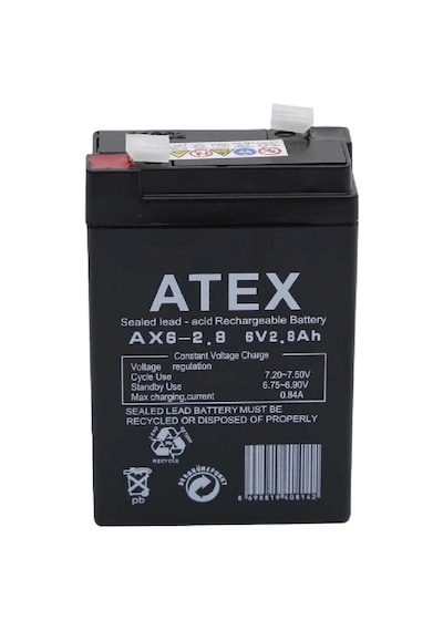 Atex Ax6-2.8 6v 2.8ah Bakımsız Kuru Akü