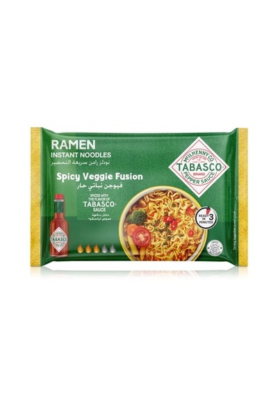 Tabasco Ramen Instant Noodles Spicy Veggie Fusion 75g
