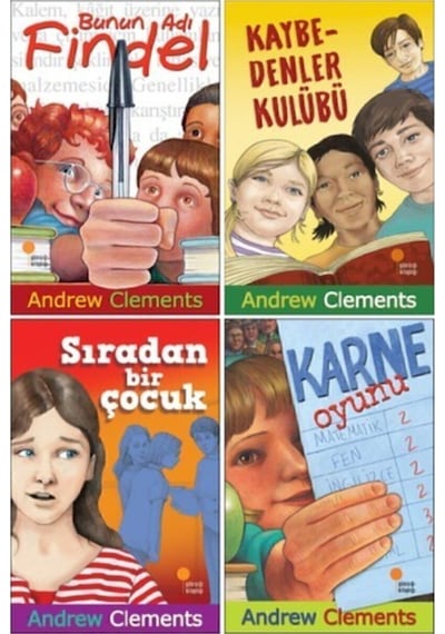 Andrew Clements 4 Kitap Set-2 - Bunun Adı Findel - Kaybedenler Kulübü - Sıradan Bir Çocuk