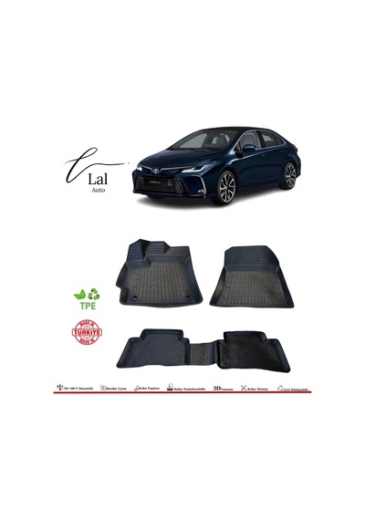 Toyota Corolla 2019 Sonrası 3d Havuzlu Paspas