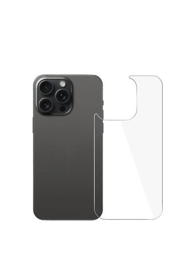 Apple Uyumlu   iPhone 16 Pro Max Arka Kapak Tempered Cam Koruma-al3270