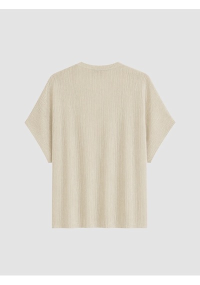 Lcw Everyday Beyaz Şal Yaka Oversize Kadın Triko Hırka