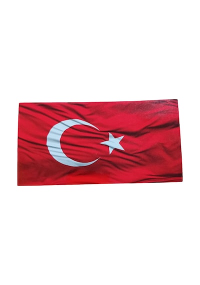 Türk Bayrağı Oto Sticker Küçük Kırmızı Beyaz 16x8cm Diğer