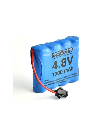 4.8v 1000mah Ni-cd Oyuncak Pili Siyah Soket