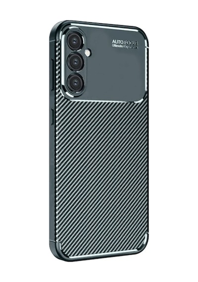 Samsung Uyumlu,  Galaxy A26 Kılıf Auto Focus Karbon Kapak - Koyu Yeşil