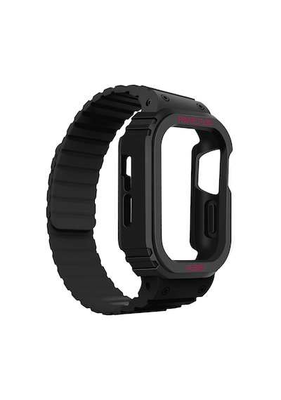 Apple Uyumlu Watch 40mm Zore Krd-142 Airbag Tasarımlı Kasa Koruyuculu Silikon Kordon