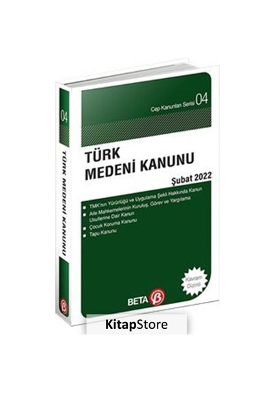 Türk Medeni Kanunu / Cep-04