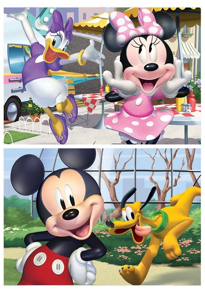 Educa 2x25 Parça Minnie Mouse Ahşap Puzzle 1