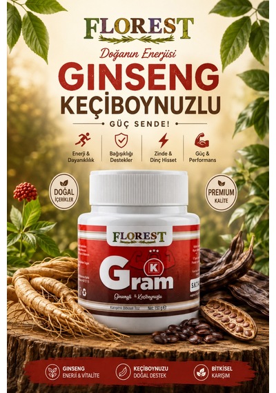 K-gram Karışımlı Bitkisel Toz 150 Gr Keçiboynuzu Ginseng Kakao Yulaf İçerikli - 890405765