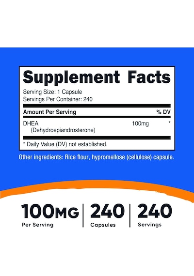 Nutricost Dhea 100mg 240 Caps - Men & Women's Fertility