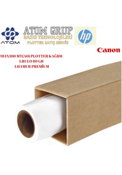 914mmx100mt A0 80gr Atomplotter Kağıdı